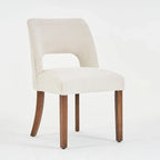 Lot de 4 chaises de salle à manger tapissées de tissu