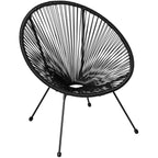 Conjunto De 2 Sillas Santana Con Mesa - Negro