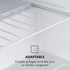 Klarstein Mini Congelateur Armoire, Petit Congélateur pour la Chambre et la Maison, Mini congélateur 33L, Congelateur Petite Taille avec Etagère, Econome en Energie, Appareil à glaçons et Grattoir