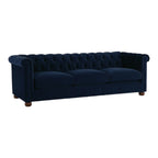 Brenna 3 Seater Teak Wood Fabric Sofa