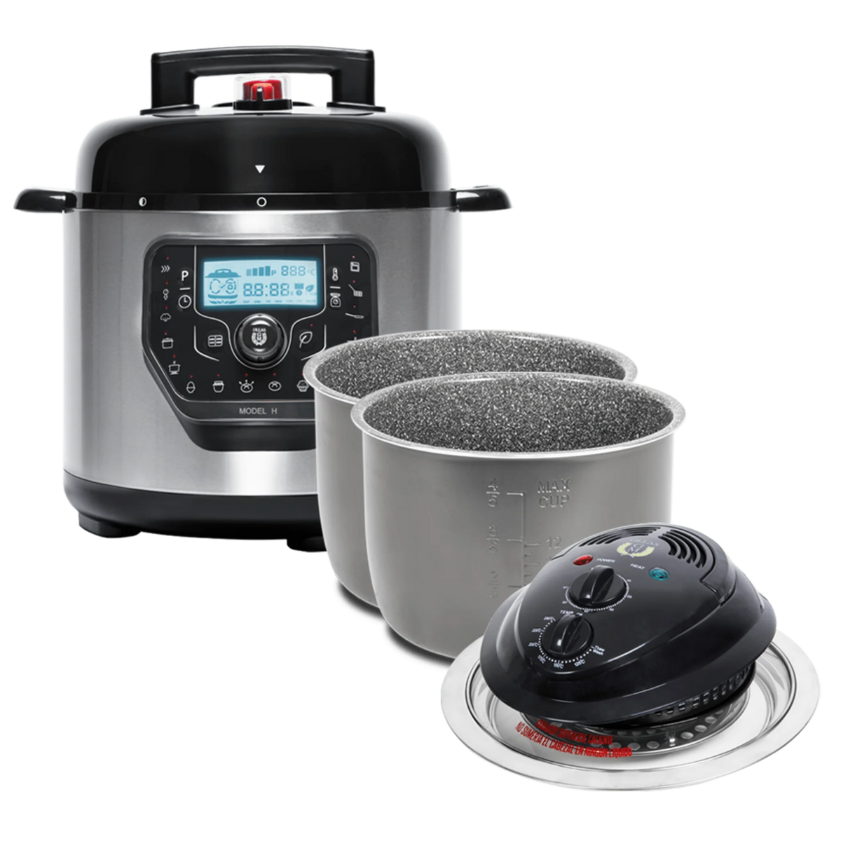 Olla GM Modelo H Deluxe + Cabezal de horno + 2 Cubetas Excelsior