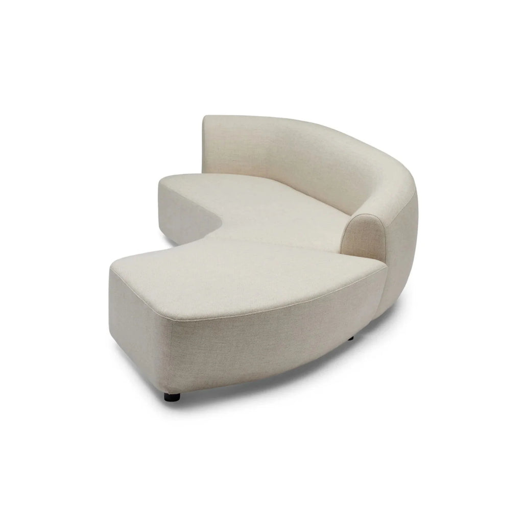 Nismaaya Celine Sectional Sofa Ivory Right-Left