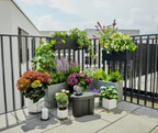Gardena Aquabloom Solution d'arrosage Automatique Solaire avec réserve d'eau: jusqu'à 20 Plantes pour terrasse ou Balcon, arrosage Goutte à Goutte, 14 programmes d'arrosage (13301-20)