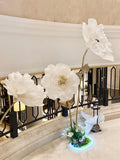 Amapola gigante de papel crepé, 1,8 m, decoración para bodas