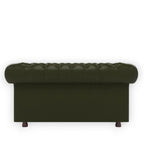 Nismaaya Base Traditional Chesterfield 2 Seater Sofas Bottle Green
