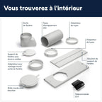DELONGHI Pinguino PAC EX130 CST Climatiseur mobile WiFi avec fonction de déshumidification, version Pro jusqu'à 120 m³ Blanc
