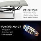 FLEXISPOT Sillón de Relax Eléctrico con Respaldo Ajustable, Reclinable de 105° a 155°, Sillon Reclinable, Sofá Relax Ergonómico Sillón para Dormitorio, Salón y Cine en casa (Gris Oscuro)