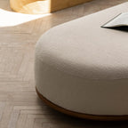 Cara Oak Ottoman