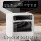 Climatiseur portable avec refroidissement de 14 000 BTU, panneau tactile économe en énergie pour une utilisation à la maison et au bureau