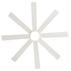 65 Inch 8-Blade Black LED Ceiling Fan with Light and Remote