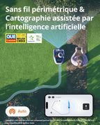 Segway Navimow i105E Robot Tondeuse sans Fil périphérique et Câble D'Extension D'Antenne 10 M (expédié séparément), rec. 500 m², Max. 600 m², RTK+Vision, Tondeuse primée, Protection des hérissons