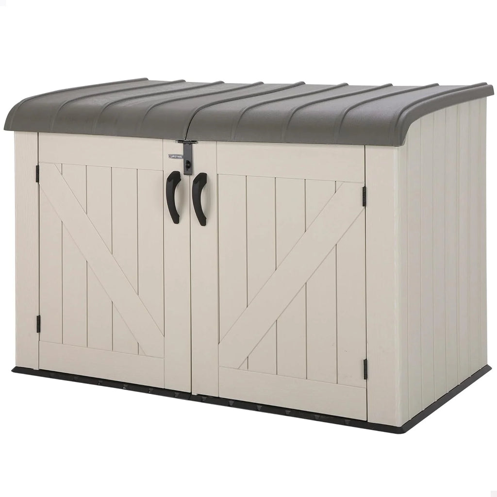 Lifetime Coffre de Rangement extérieur Tan 191,1 x 107,3 x 132,2 cm