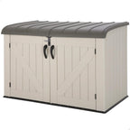 Lifetime Coffre de Rangement extérieur Tan 191,1 x 107,3 x 132,2 cm