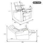 Multifunctional 270 Swivel Home Theater Power Recliner