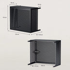 Cache Clim & Pompe à chaleur, XL - 126 x 56 x 113 cm Protège des intempéries, des nuisibles et des chocs Assure une excellente circulation de l’air Design discret et épuré Chêne