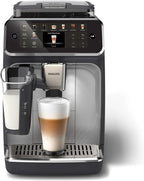 Série 5400 Machine Expresso - Café à Grain - LatteGo Mousseur à Lait, 12 Spécialités de Café, Affichage Intuitif, 4 Profils Utilisateur, Chrome (EP5447/90)