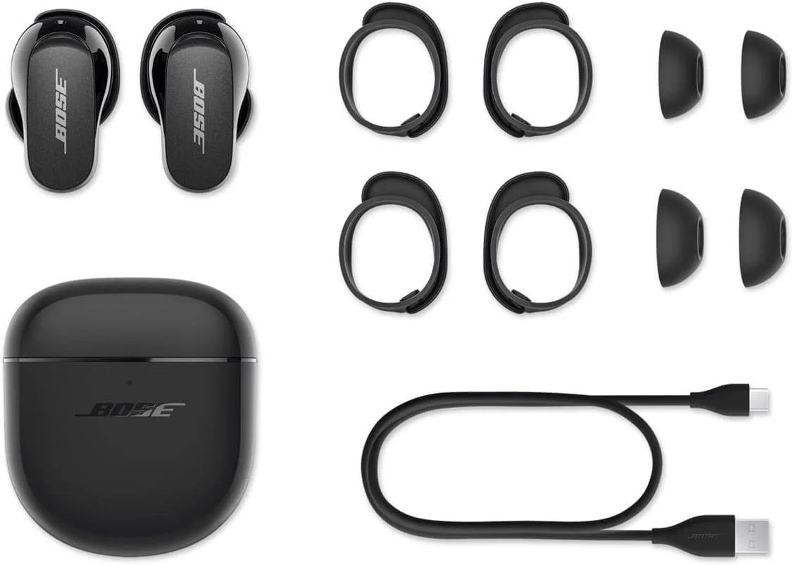 QuietComfort Earbuds II, Écouteurs sans Fil, Bluetooth, écouteurs à Réduction, avec Une Réduction de Bruit et Un Son Personnalisés, Noir