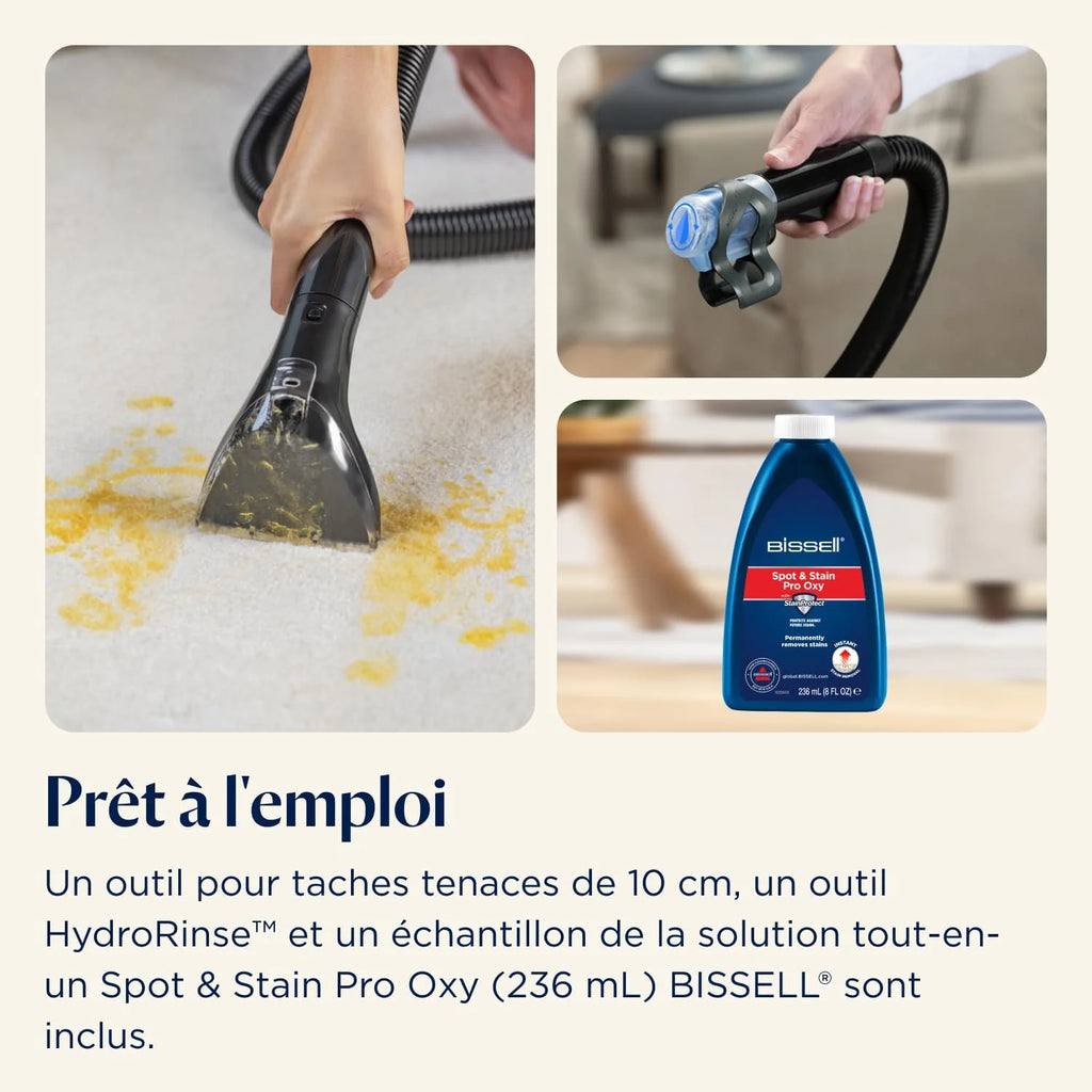 BISSELL SpotClean Mini Shampouineuse Filaire, Nettoyeur Tapis Portable, Idéal pour les Nettoyages Rapides, Compact et Léger, Élimine les Taches en Voiture, Bateau, Canapé et Plus Encore, 41491
