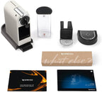De'Longhi Nespresso CitiZ EN167.W, Machine à Café en Capsules, Machine à Café pour une Tasse, Design Compact, Pression 19 Bar, 2 Tailles de Tasses, Ensemble de Bienvenue Inclus, Blanc