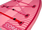 Aqua Marina Stand Up Paddle Coral 310 x 78 cm - Planche de SUP gonflable avec kit complet - Avec pagaie, pompe, sac à dos et aileron - Légère, stable et polyvalente