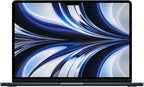 Apple MacBook Air Portable avec Puce M2 : écran Liquid Retina de 13,6 Pouces, 16 Go de RAM, 256 Go de Stockage SSD, Clavier rétroéclairé, caméra FaceTime HD 1080p ; Minuit