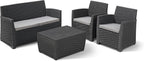 Mia Ensemble Table de Rangement en Graphite