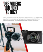 Canon PowerShot G7 X Mark III (Noir) - Appareil Photo numérique avec capteur 1 Pouce et vidéo 4K - Idéal pour Le vlog - Wi-FI et Bluetooth - Adopté par Les Créateurs Nomades