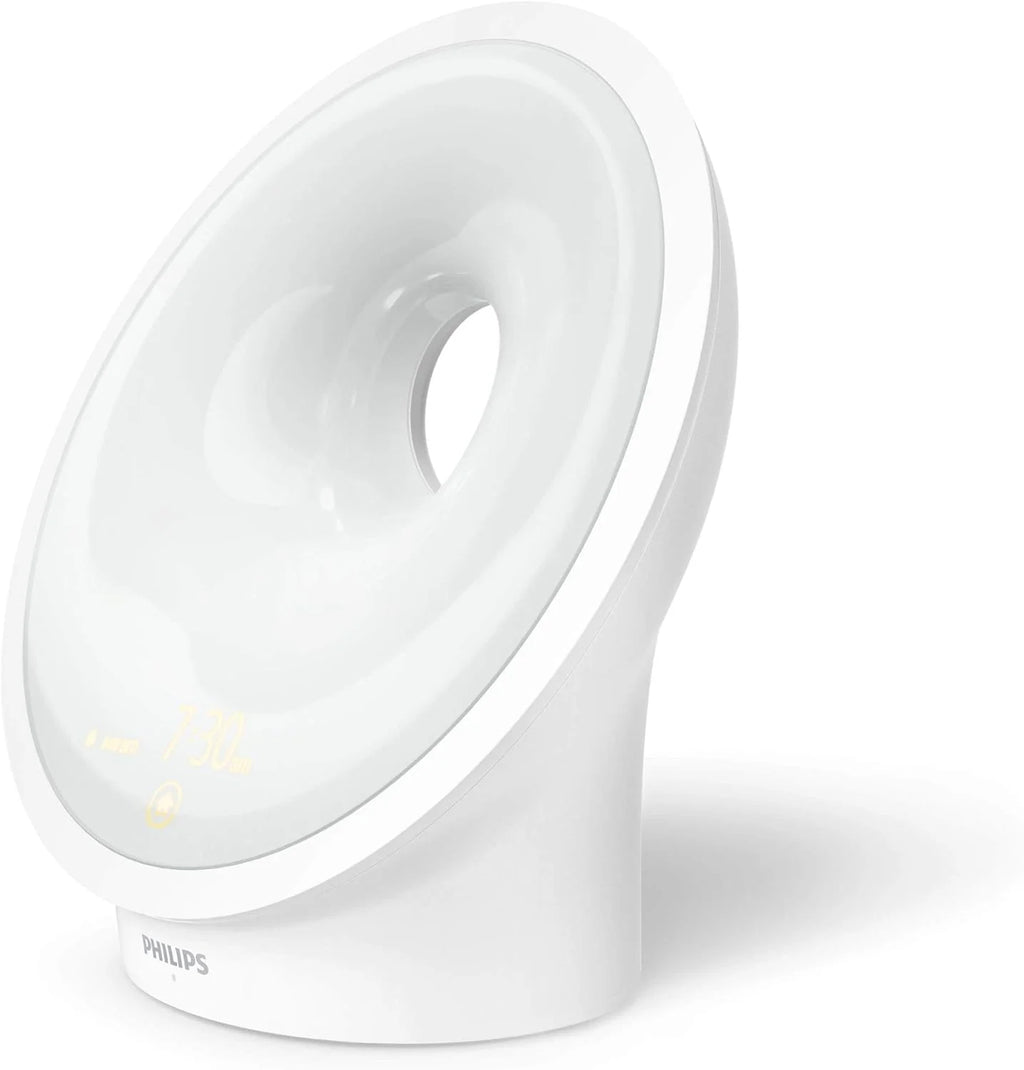 Philips Wake-up Light HF3651/01 Despertador de luz natural, múltiples luces y sonidos, luz de medianoche y radio FM, con cargador móvil, Plástico, Blanco, 12 x 19 x 19 cm, 1 kilogramo