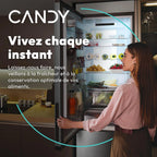 Candy - Mini Réfrigérateur Table Top - 1 Porte - Classe Énergétique E - Froid Statique - Blanc - 127 Litres - 85 x 55 x 58 cm - Modèle CCTLS 544WHN