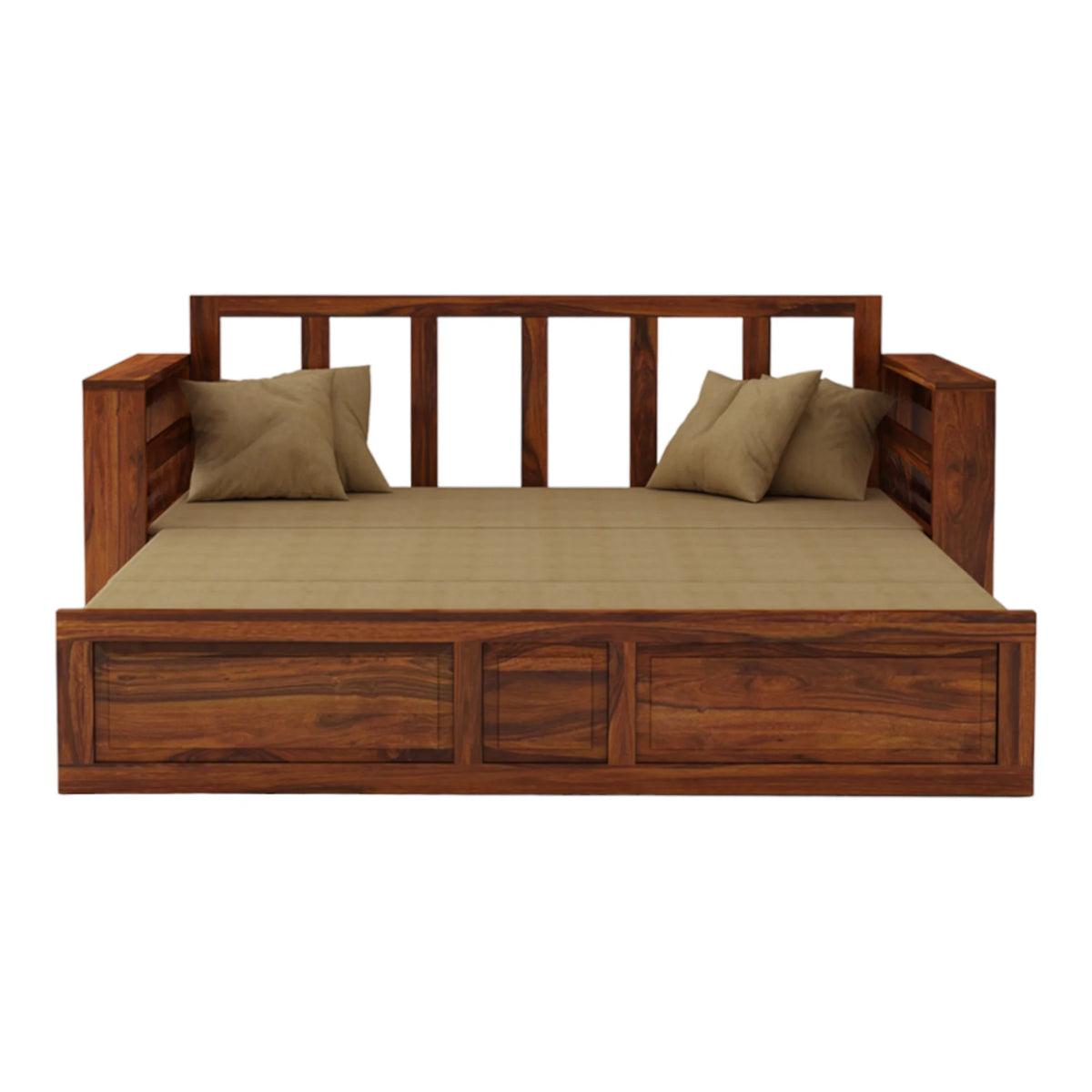 ModaLounge 3 Seater Sofa Cum Bed Sheesham Wood