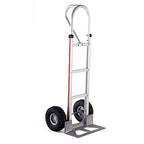 Magline HMK15AUA4 Carretilla de Mano de Aluminio, Asa Vertical en Bucle, Ruedas Neumáticas, Capacidad de 500 lbs