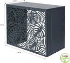 TERRE JARDIN Cache Climatiseur Exterieur 105x90x66,5 - Pompe a Chaleur Extérieur Métal - Kit Fixation Inclus - Cache Clim, Anti Intempéries - Discrétion, Protection, Réduction Bruit - Anthracite