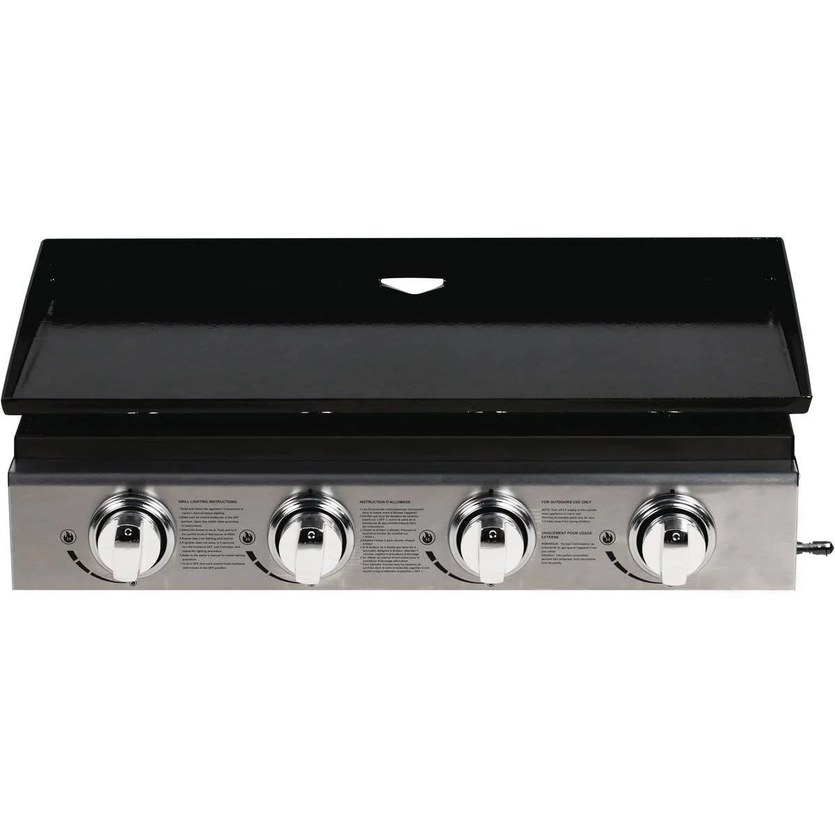 Plancha "presto 4" - 4 Quemadores -  9.7kw - Gris