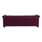 Brenna 3 Seater Teak Wood Fabric Sofa