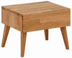 Mesita de noche Natali de madera de roble 35x35 cm