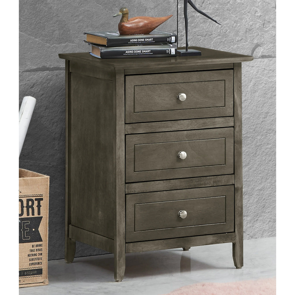 Daniel 3-drawer Transitional Wooden Nightstand