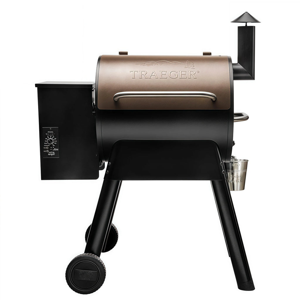 Parrilla y Ahumador Eléctrico de Pellet de Madera Traeger Pro 22, Bronce