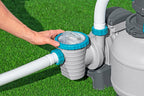 Bestway Pompe de Filtration à Sable pour Piscine Hors Sol 8 327 L - 55,5 cm x 44 cm x 60 cm - Gris/Vert