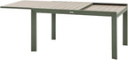 Hespéride - Table de Jardin Extensible Evasion Beige - 10 Places - Aluminium Antirouille Aluminium Effet Bois - Rallonge Coulissante