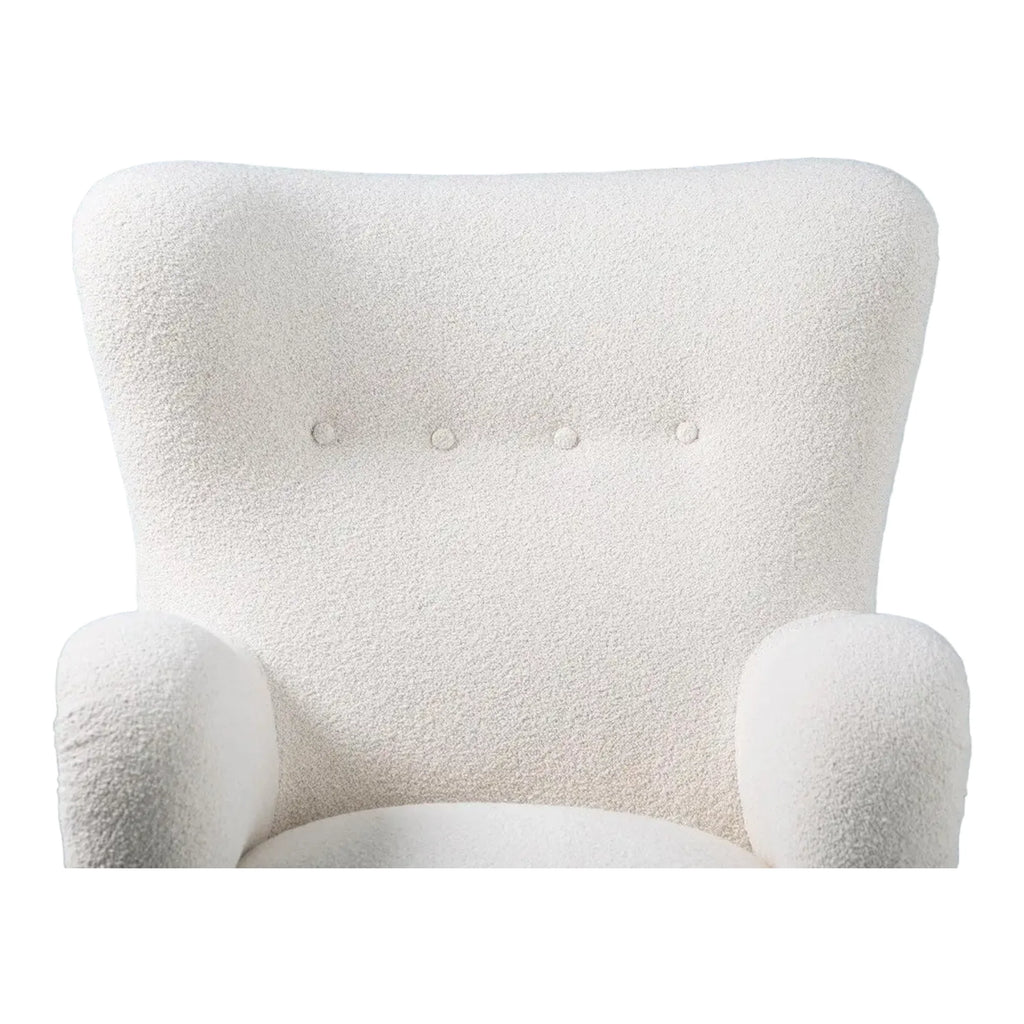 Nismaaya Aldram Wing Chair White