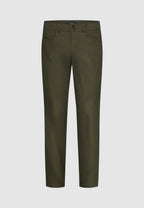 Pantalon chino en coton kaki