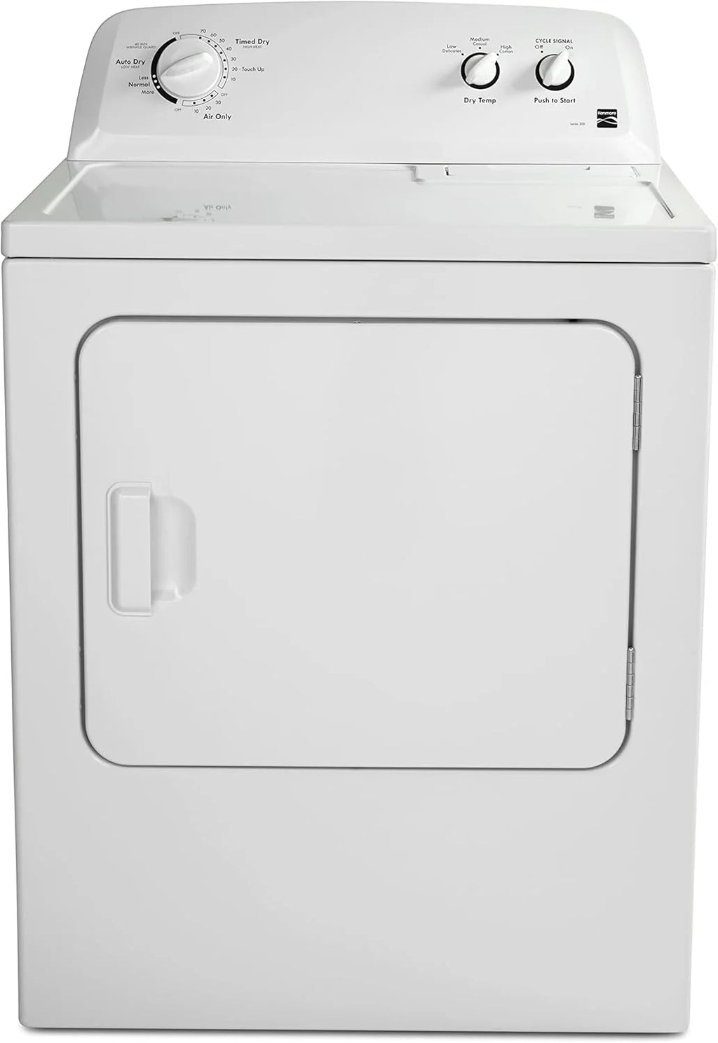 Secadora Eléctrica Kenmore de Carga Frontal de 29″ con Tecnología Wrinkle Guard y Capacidad Total de 7.0 Pies Cúbicos, Blanco