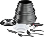Tefal Ingenio Batterie de cuisine 20 p, Poêles, Casseroles, Induction, Revêtement antiadhésif résistant, Empilable, Compatible lave-vaisselle, Fabriqué en France, Daily Chef On L7619402