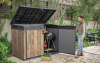 Keter Coffre de rangement pour jardin Signature 2020L - Aspect bois