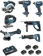 ENSEMBLE DE 7 MACHINES (DDF482 + DTD152 + DGA504 + DSS610 + DHR202 + DJR186 + DJV180) - DLX7013PT1
