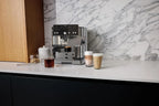 NINJA Machine à café Luxe Essential 2-en-1, Latte, Cappuccino et Espresso avec broyeur à grains et mousseur à lait intégrés, facile à utiliser, 2 préréglages mousse, argent, ES501EU