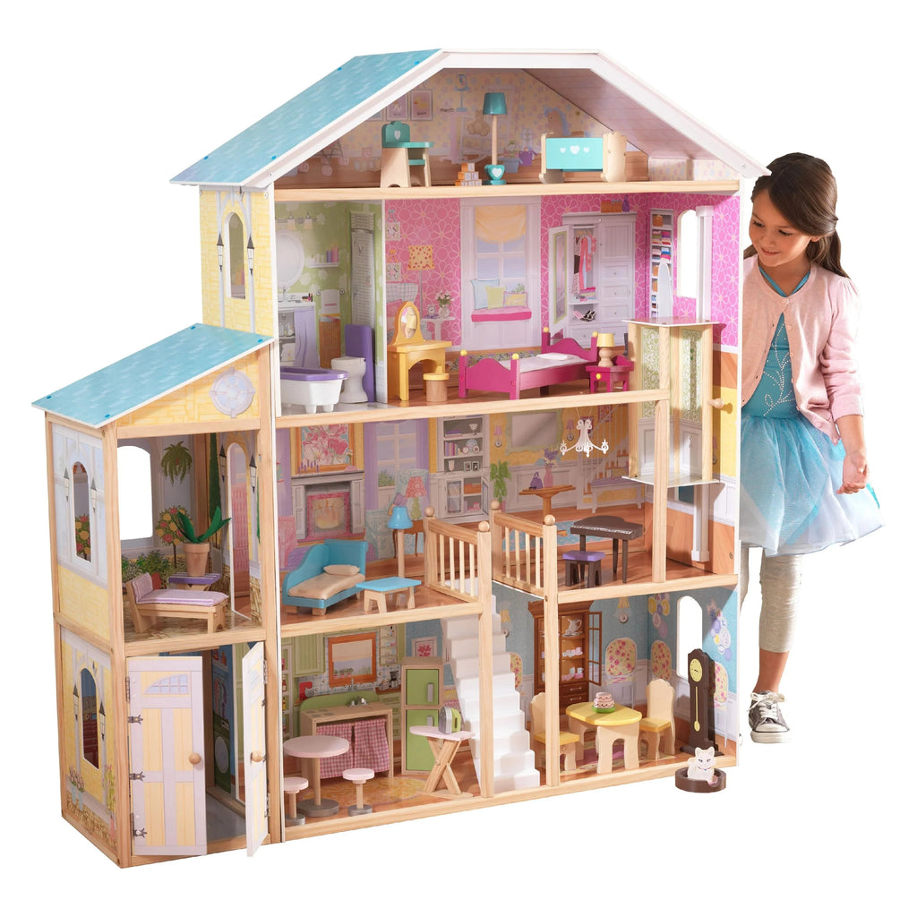 Casa de Muñecas de Madera KidKraft Majestic Mansion con 34 Accesorios