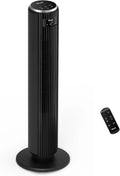 Ventilador de Torre LEVOIT 20dB con Control Remoto, 7.9 m/s con Motor DC, Ventilador Silencioso de 26W con Modo Sueño, 4 Modos y 12 Velocidades, Temporizador de 12H, Pantalla LED, Oscilación de 90°, Blanco