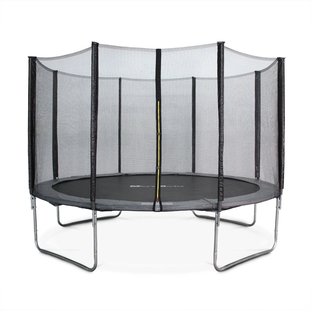 Cama Elástica Con Protección Red De 370cm, Gris