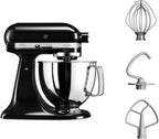 Robot pâtissier multifonction KitchenAid Artisan à tête inclinable avec 4 accessoires et bol de 4,8 L | Crème